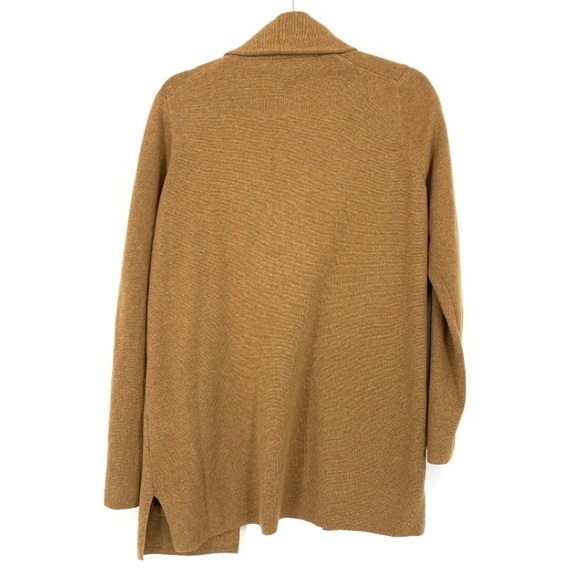 J Crew Cotton Tan Camel Sweater Jacket Blazer XS - Picture 2 of 5